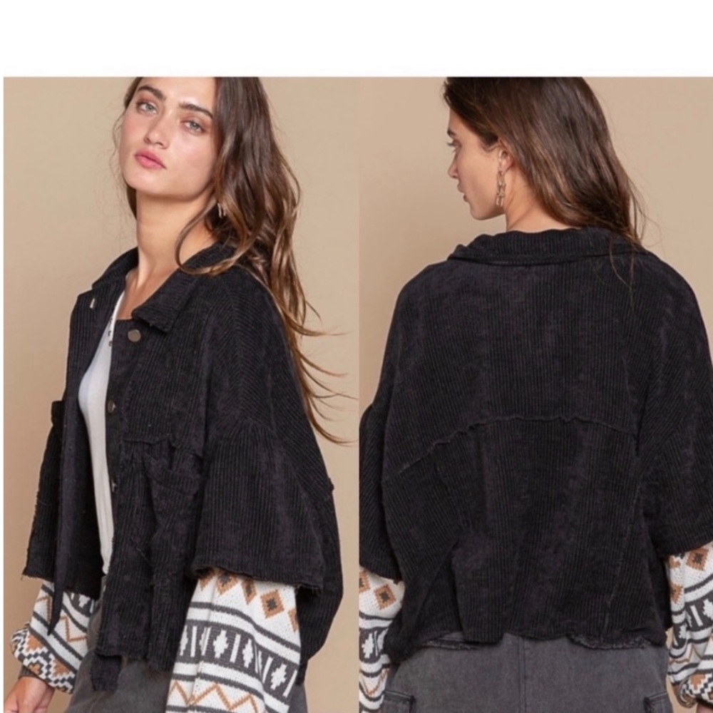 $40 start 286💜💜POL corduroy oversized jacket - Picture 4 of 6